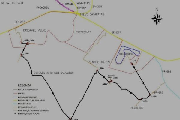 Rota alternativa para o Autódromo de Cascavel auxilia público