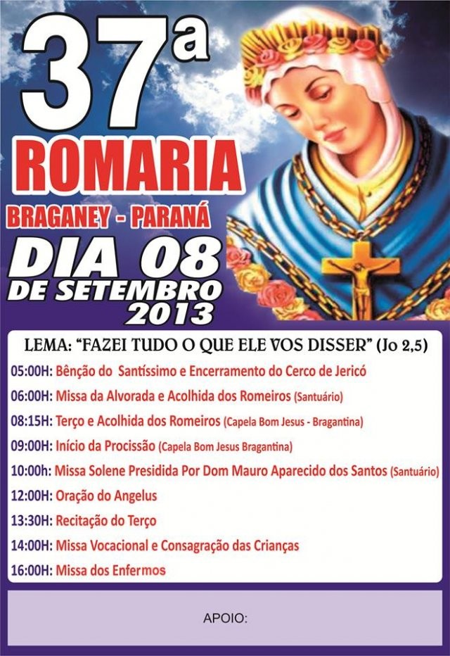 Romaria espera mais de dez mil em Braganey