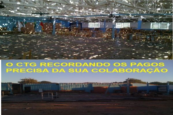 CTG promove Costelão para reconstrução de sede atingida por granizo