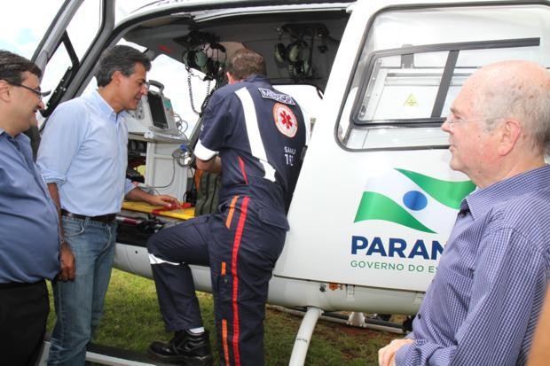 Helicóptero do Samu Oeste faz o primeiro atendimento