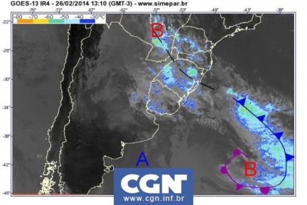 Órgãos alertam para possibilidade de temporal