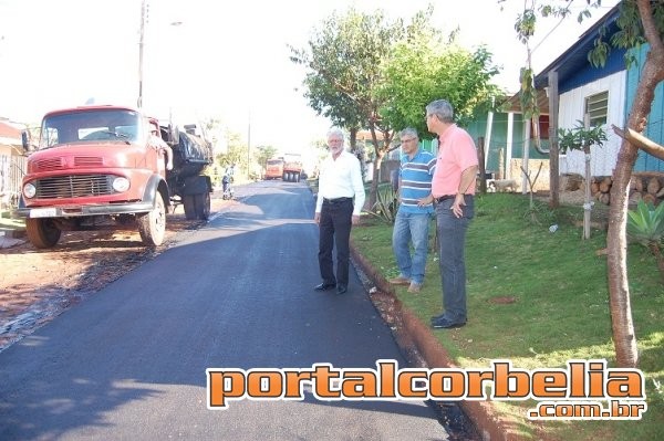 Nova etapa de recapeamento asfáltico é realizada em Corbélia