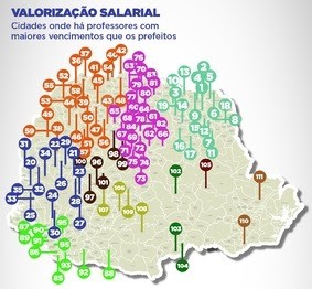 Em 111 cidades do Paraná, salários de professores são maiores que de prefeitos