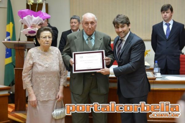 Aldino Formighieri é homenageado com o Título de Cidadão Honorário