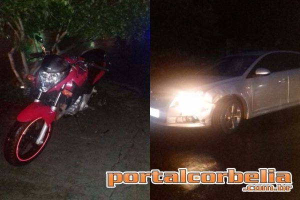 Moto e Cruze batem na rua General Osório
