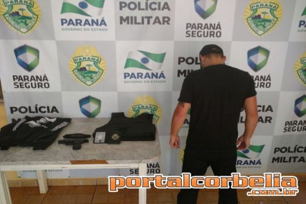 Homem é preso em flagrante tentando se passar por policial