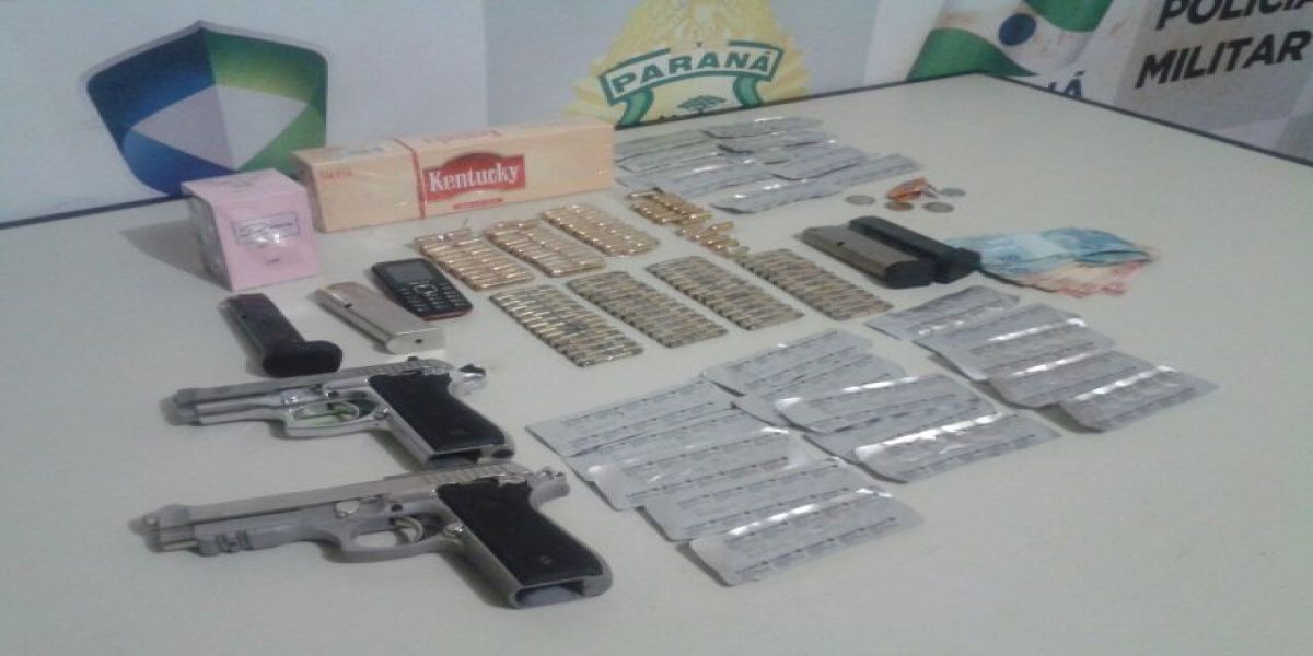 Homem é preso com armas e munições em Ouro Verde