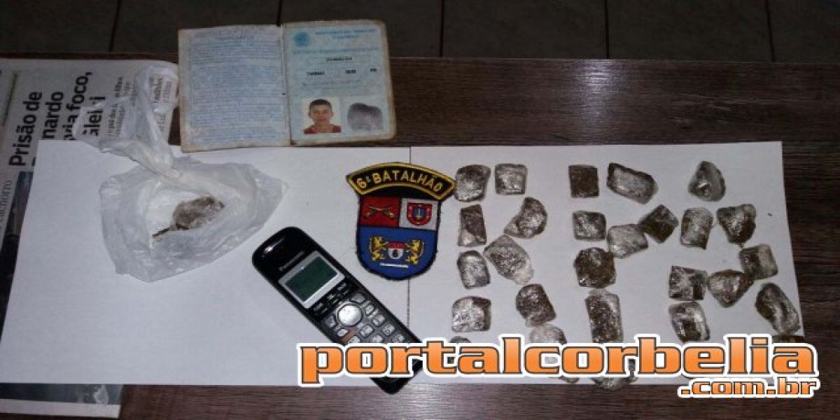 Após denúncia Polícia prende traficante com maconha em sua residencia
