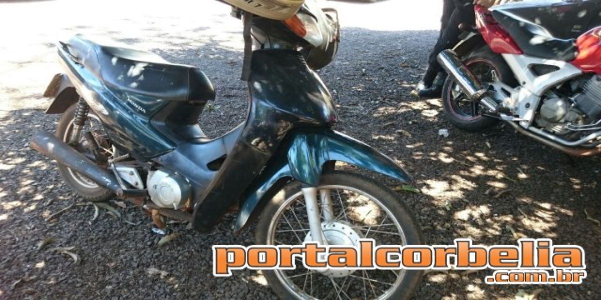 Polícia localiza biz roubada e prende responsáveis