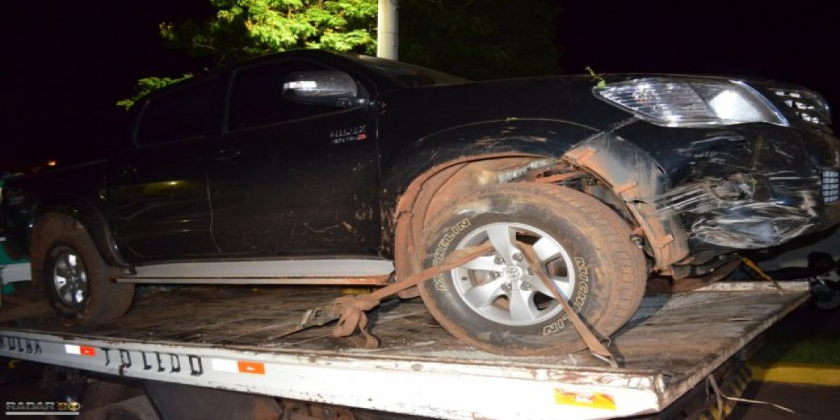 Hilux roubada em Corbélia é localizada