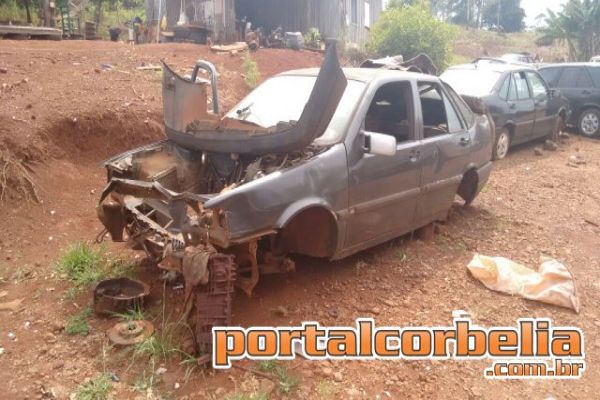 Polícia localiza veículo roubado em desmanche na cidade de Braganey