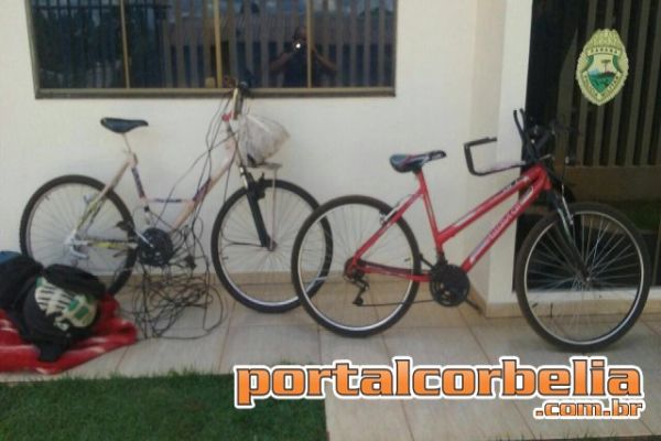 Dois homens são presos logo após furtar bicicletas em Restaurante