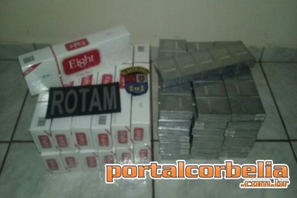 ROTAM aprende cigarros contrabandeados em ônibus