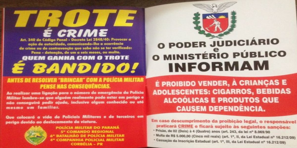 Alunos do Projeto Educação no Trânsito participarão de Blitz Educativa