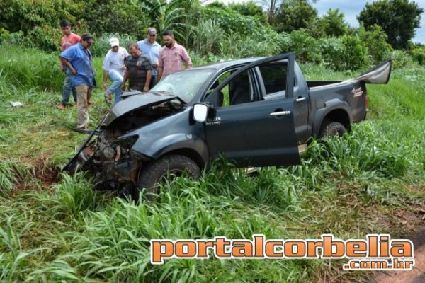 Grave acidente é registrado na BR369 no trevo de Ouro Verde