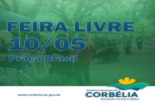 2ª edição da Feira Livre será nesta quarta-feira