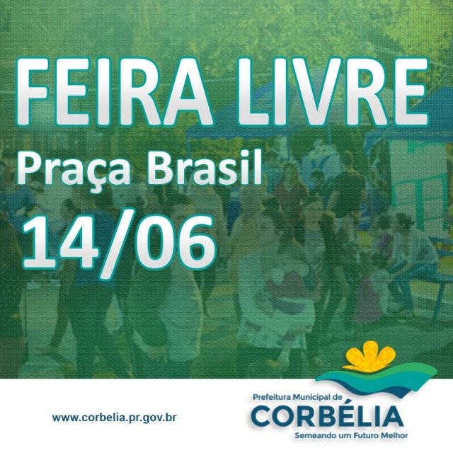 Feira Livre iniciará as 15h00 de hoje