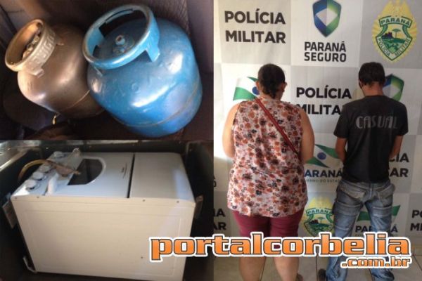 Após denúncia, casal é abordado com produtos furtados