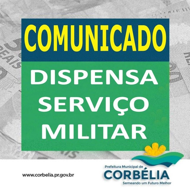 Mudança na data da cerimônia para entrega de certificado de dispensa da prestação do Serviço Militar