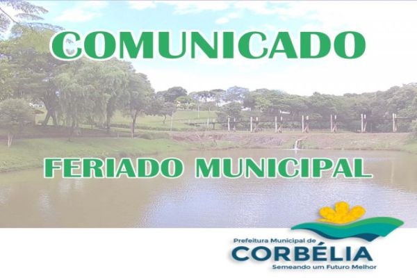 Prefeitura emite comunicado referente ao feriado do dia 08/12