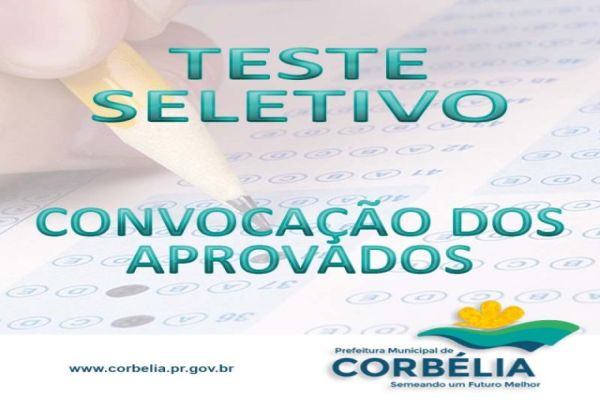 Convocação dos aprovados no Teste Seletivo 001/17/2017