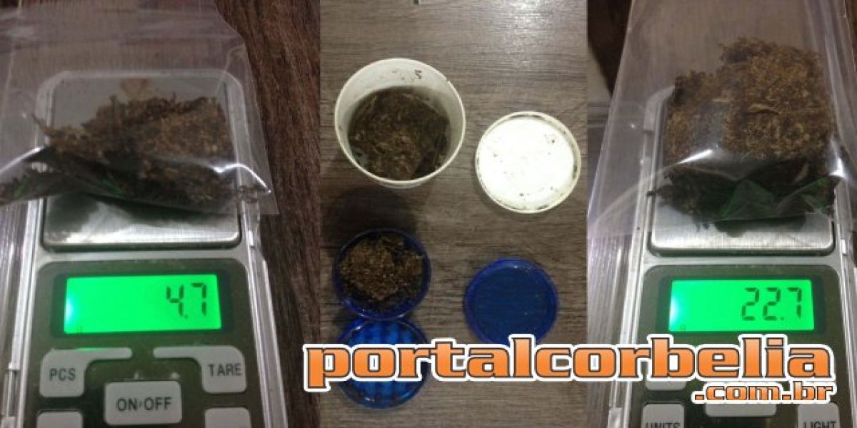 ROTAM apreende dois indivíduos com 27 gramas de maconha