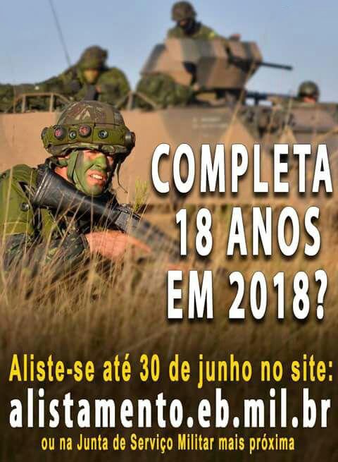 Prazo para alistamento militar termina no próximo sábado; veja como se inscrever