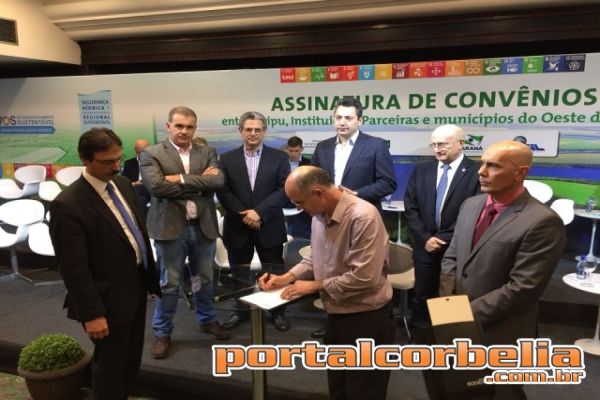 Consórcio Intermunicipal Piquiri assina convênio com a ITAIPU para Tratamento em estradas rurais