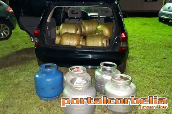 Equipe RPA de Corbélia evita furto de botijões de gás e recupera carro roubado em Cascavel