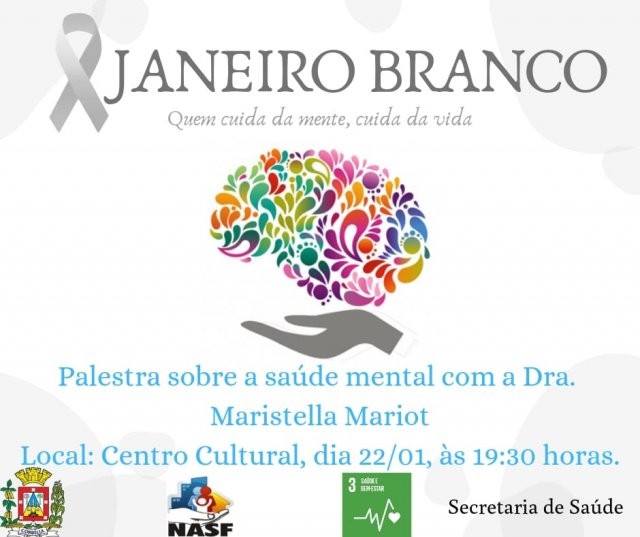 NASF promove palestra sobre Saúde Mental no Centro Cultural nesta terça-feira