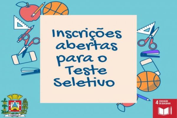 Inscrições do Teste Seletivo para Professor encerram nesta sexta-feira