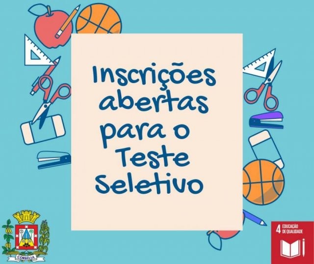 Inscrições do Teste Seletivo para Professor encerram nesta sexta-feira