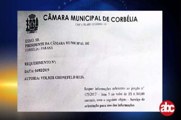 Chega ao Legislativo o pacote de informações sobre a informatização da Saúde em Corbélia