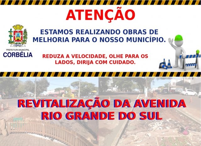 Dirija com atenção, a avenida Rio Grande do Sul está em obras