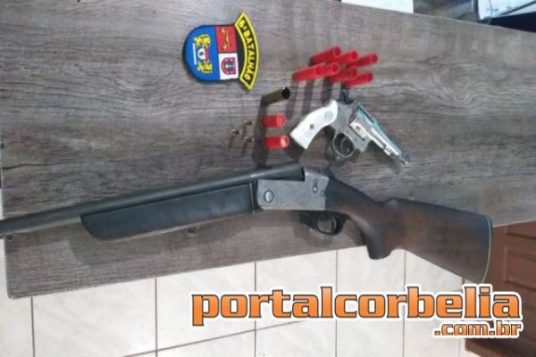 Polícia Militar prende homem com arma de fogo durante abordagem