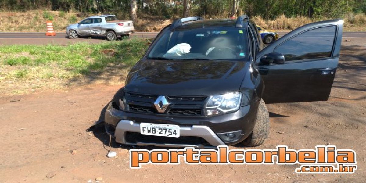 Colisão entre Toro e Duster é registrada na BR369