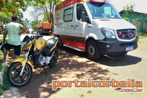 Motociclista sofre queda no Berté