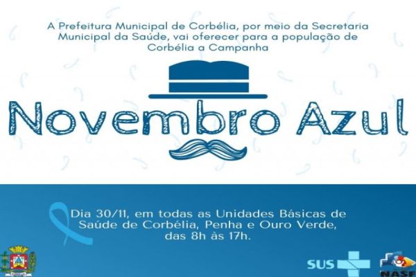 Secretaria de Saúde realiza dia D da campanha Novembro Azul