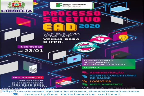 IFPR abre inscrições para cursos em Corbélia