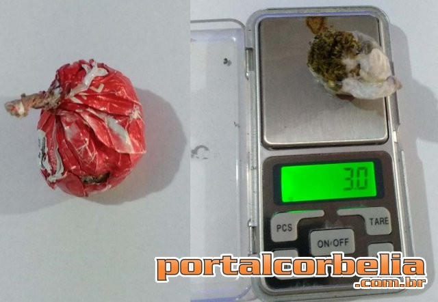 Polícia Militar apreende menor com maconha