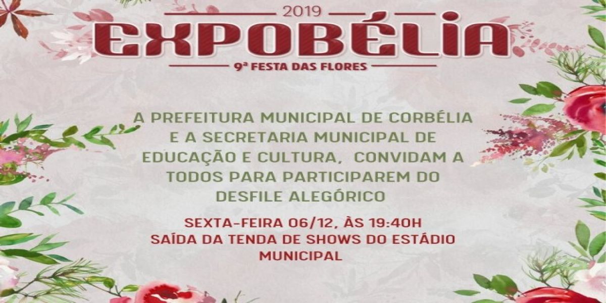 Desfile alegórico será realizado hoje na Expobelia