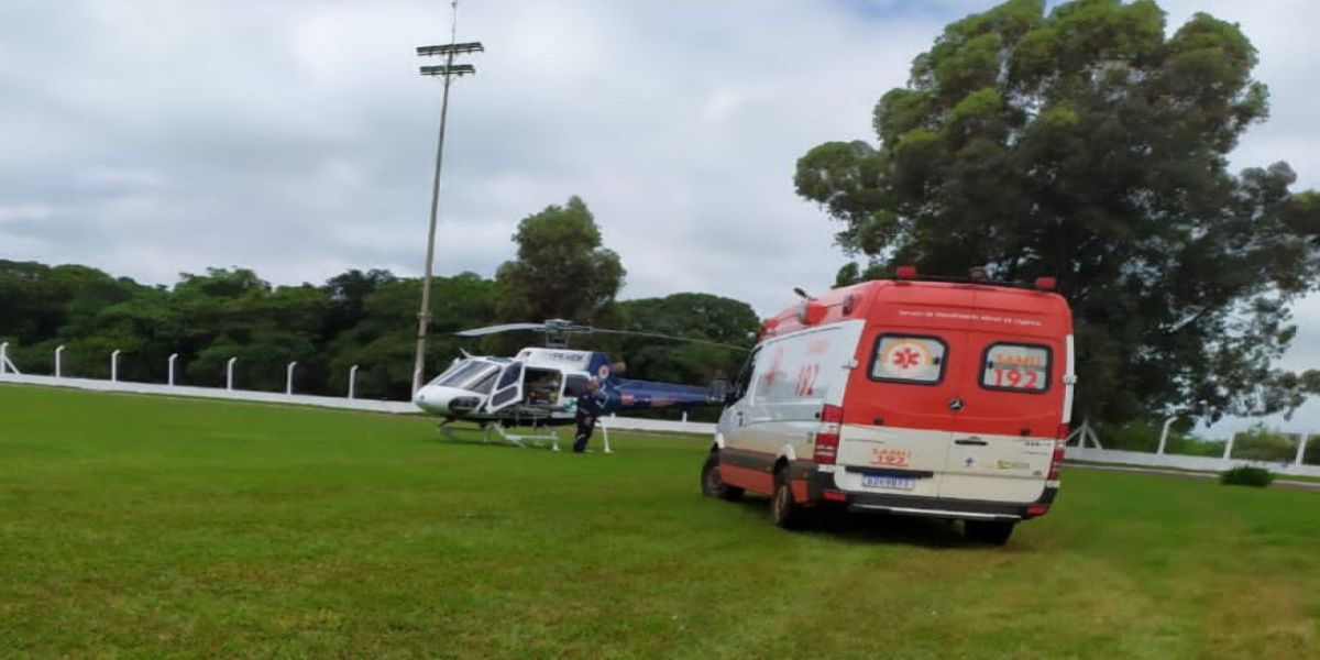 Paciente que seria transportada com aeronave fica internada em Corbélia