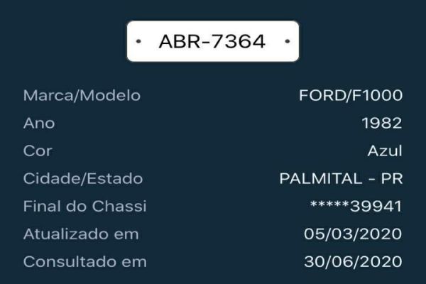 Proprietário procura por F1000 furtada em Corbélia