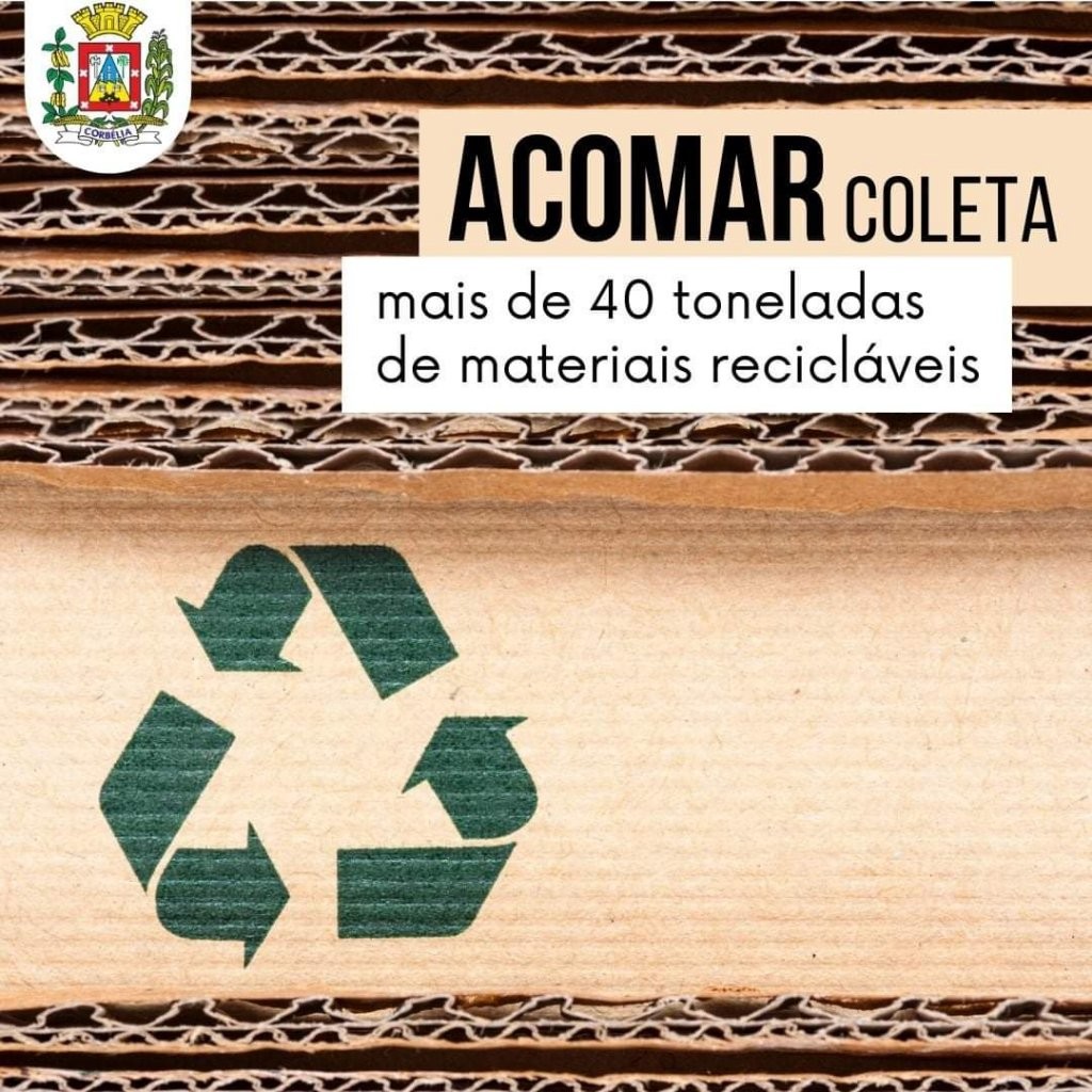 Acomar recebe mais de 40 toneladas de materiais recicláveis no mês