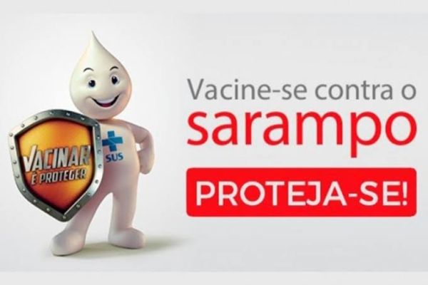 Vacinação contra o sarampo segue até dia 31 de agosto