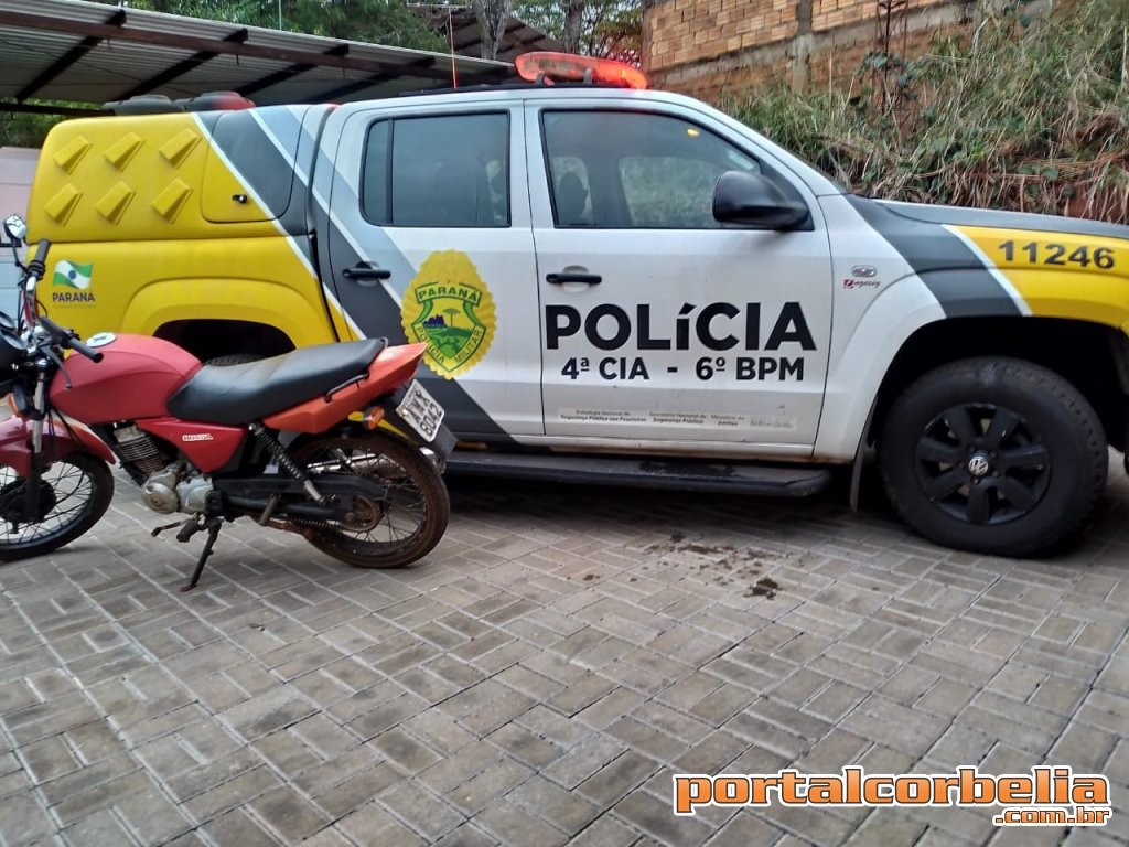 Rotam apreende motocicleta com registro de furto