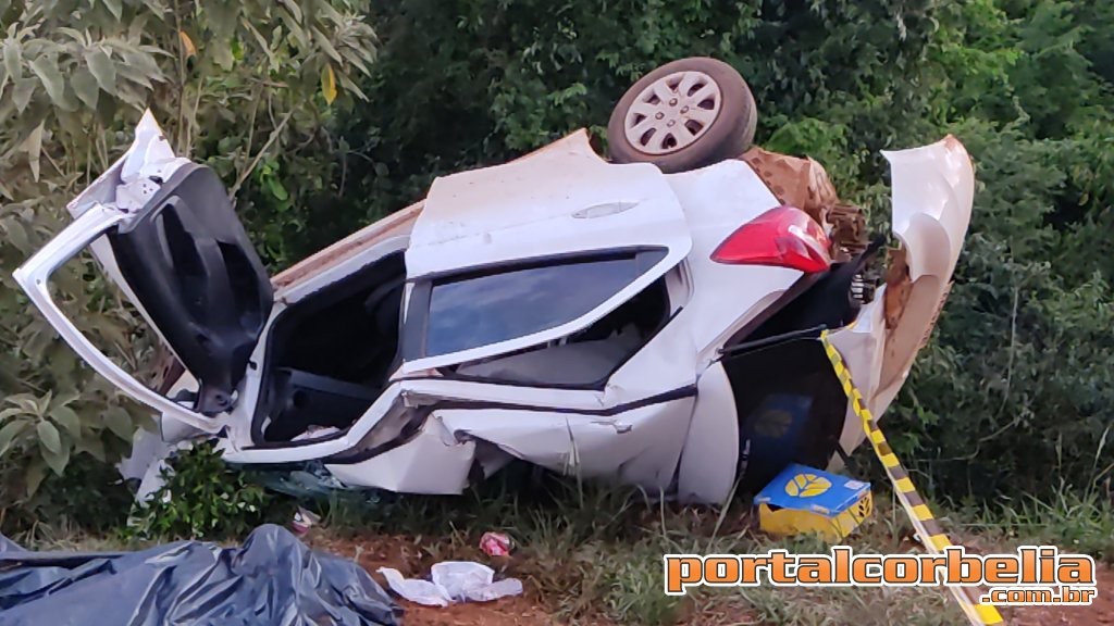 Homem perde a vida em capotamento na PR573 em Braganey