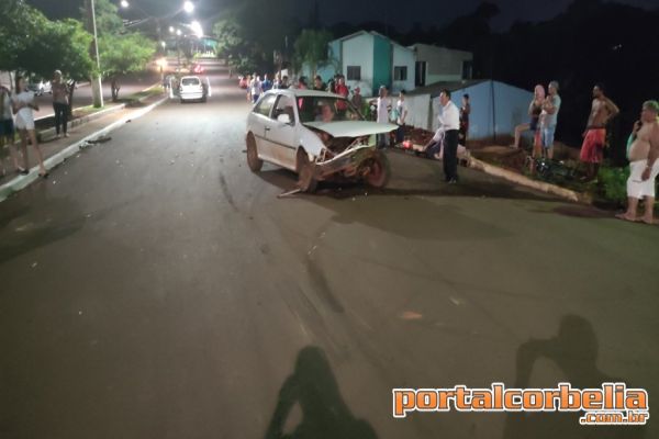 Imagens mostram com detalhes acidente entre Zafira e Gol