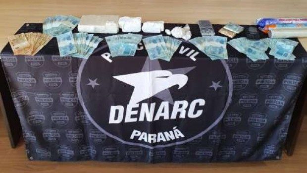 Homem é preso com 1,4 quilos de cocaína e R$ 10 mil apreendidos em Corbélia