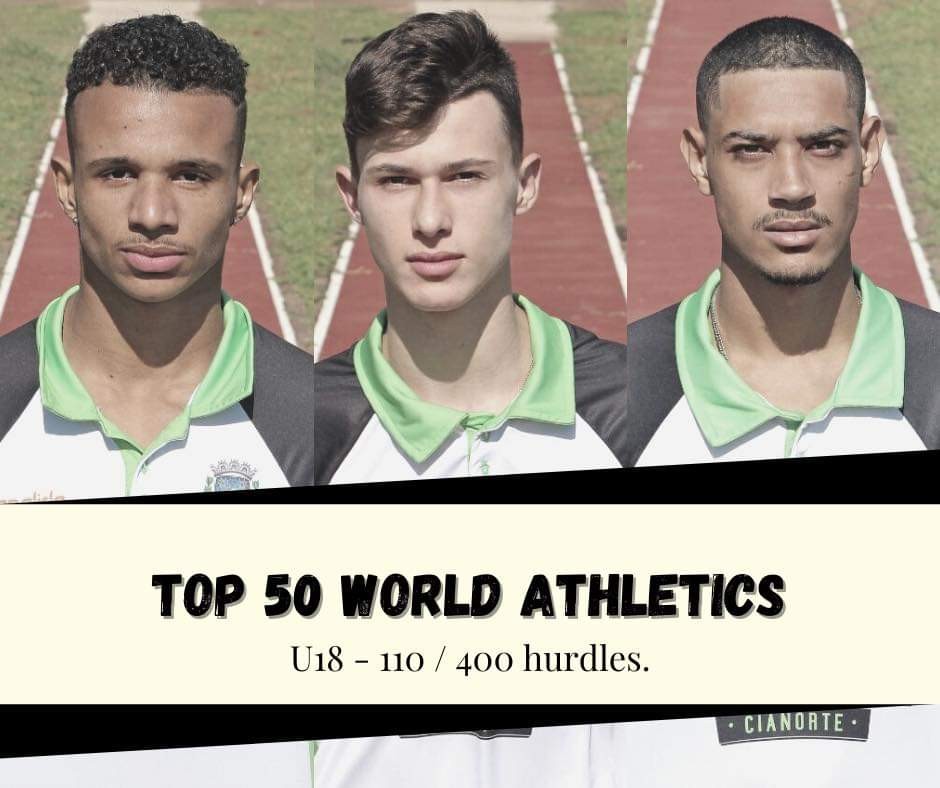 Cianorte tem três atletas entre os 50 melhores do mundo na categoria sub-18